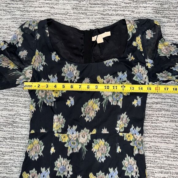 Floral Black Maxi Dress - Picture 10 of 14